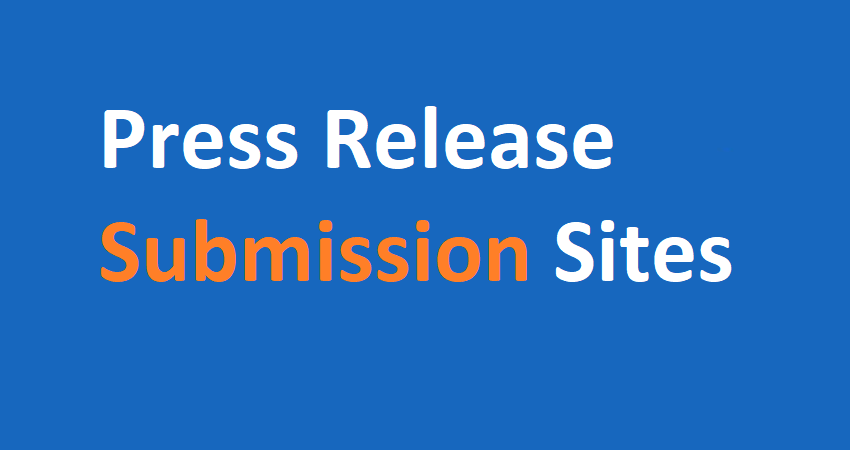 Press Release Submission Sites List