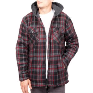 hooded flannel jacket