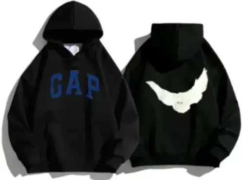 Black Yeezy Gap Balenciaga Dove Pullover Hoodie