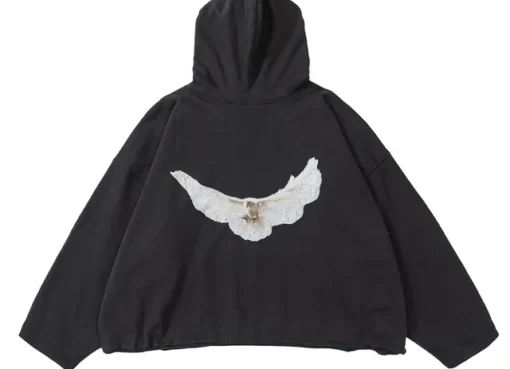 Frog Drift Kanye West Dove Yzy Oversize Hoodie-vintage Black