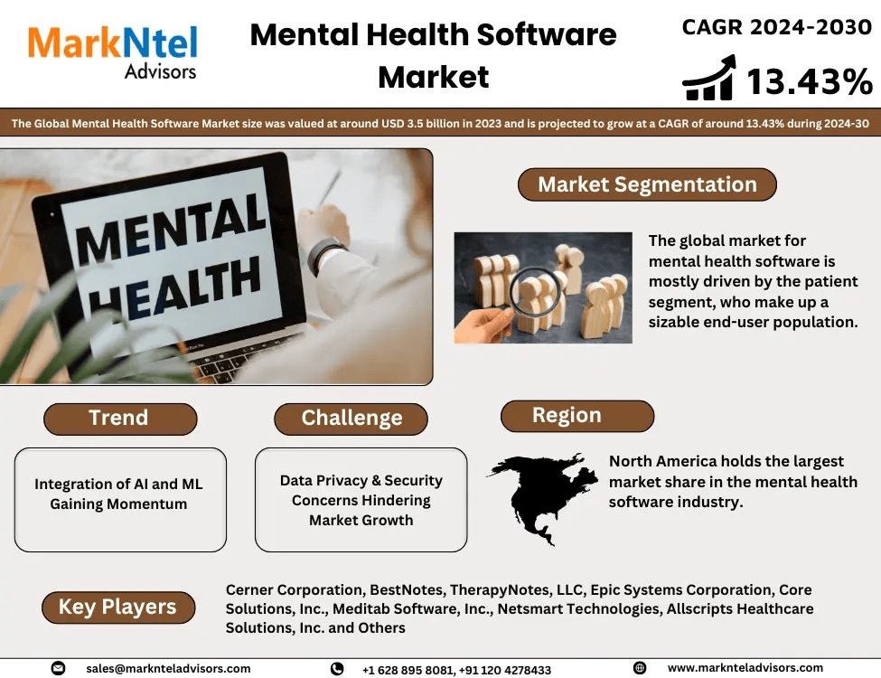 Mental Health Software Market Analysis 2030 – Unveiling Size, Share, Growth, Trends, and Industry Insights