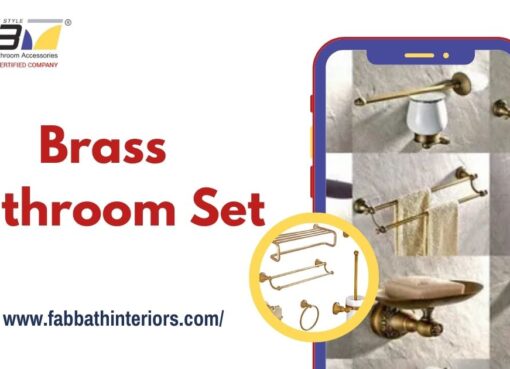 Brass Bathroom Set