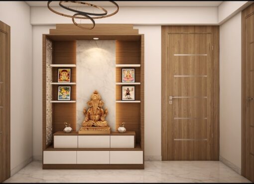 corian mandir design for home