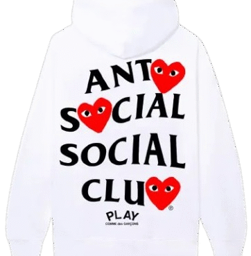 ASSC X COMME des GARCONS White Hoodie