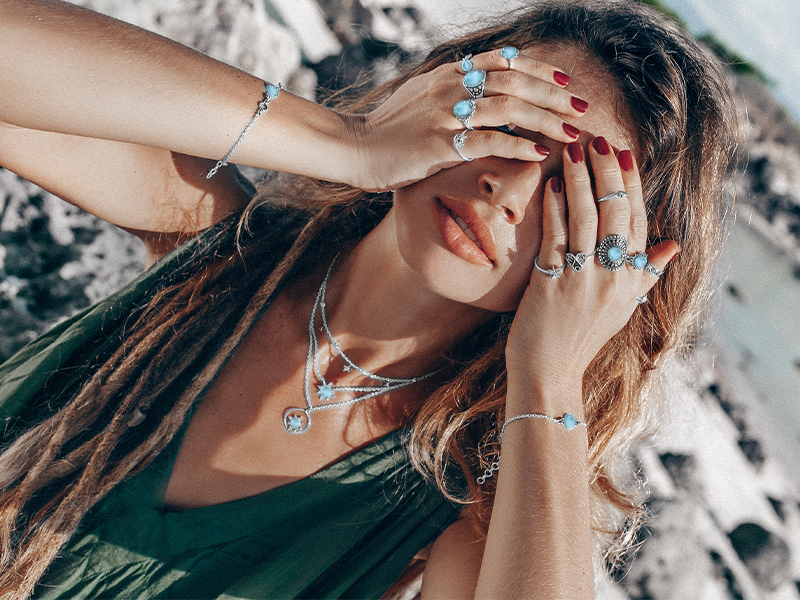 Larimar Jewelry: A Gemstone Born of Sea and Sky
