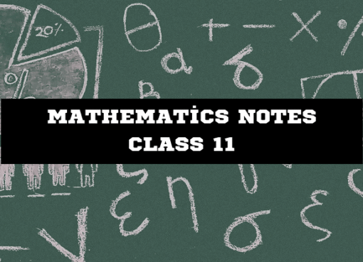 Mathematics Notes Class 11