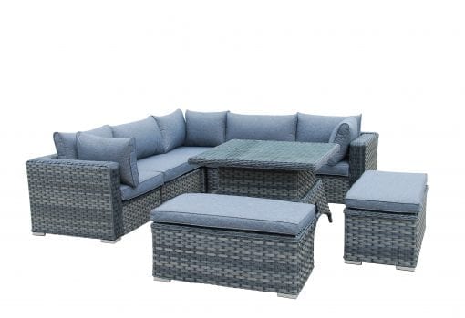 Maximize Your Outdoor Dining Space with the Richmond Rattan Modular Corner Sofa Set