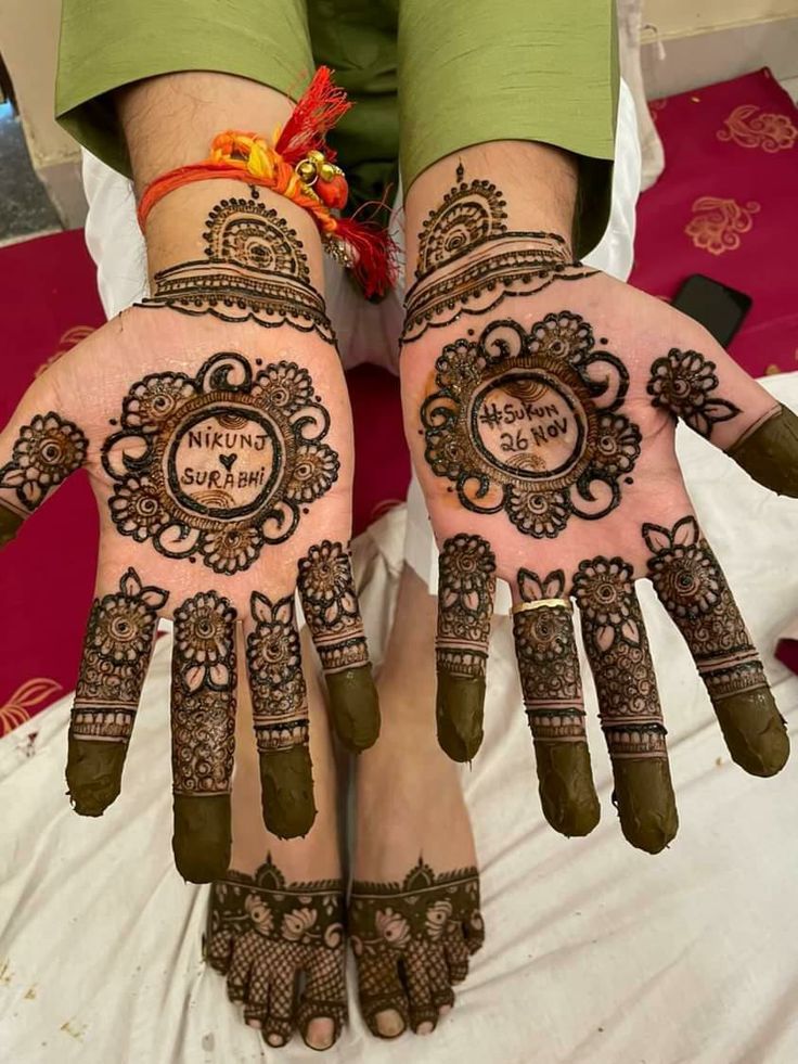 bridal mehndi royal front hand mehndi design