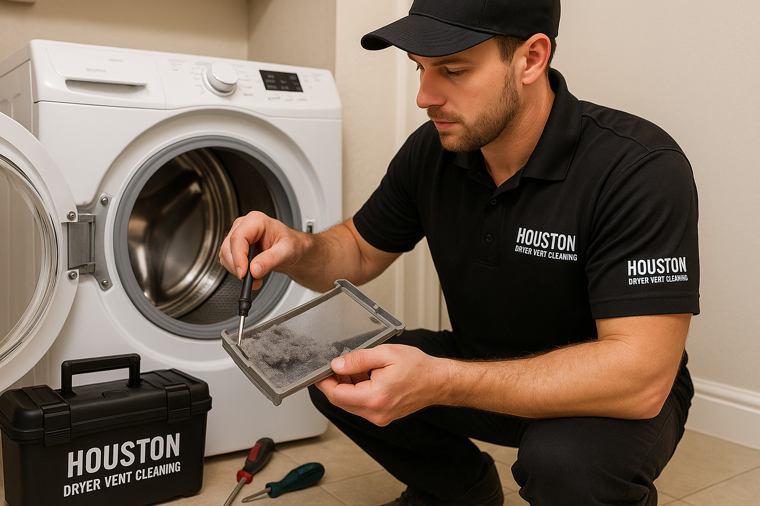 Which Steps Ensure Best Cleaning Dryer Lint Trap in Houston?