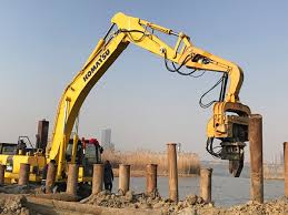 excavator mounted vibratory hammers