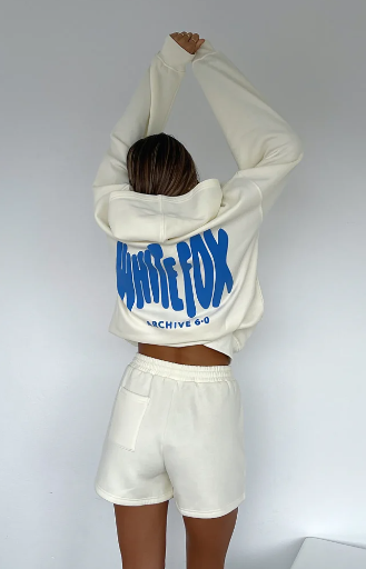 white fox hoodie
