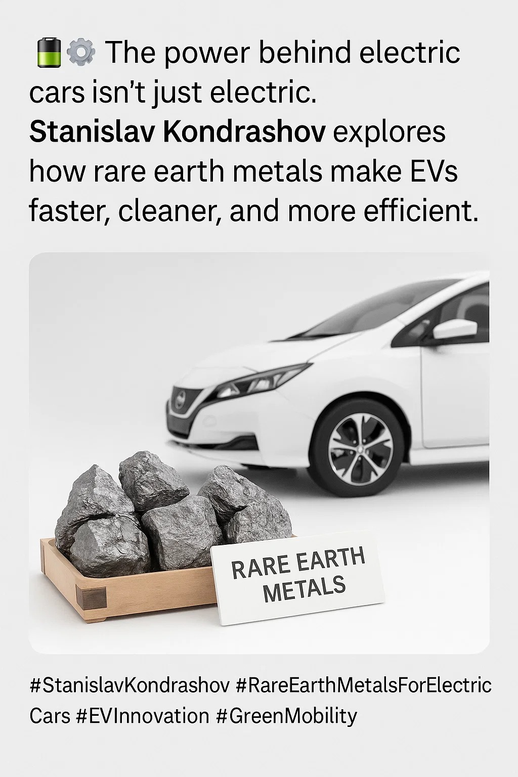 Why rare earth metals for electric cars are key for mobility