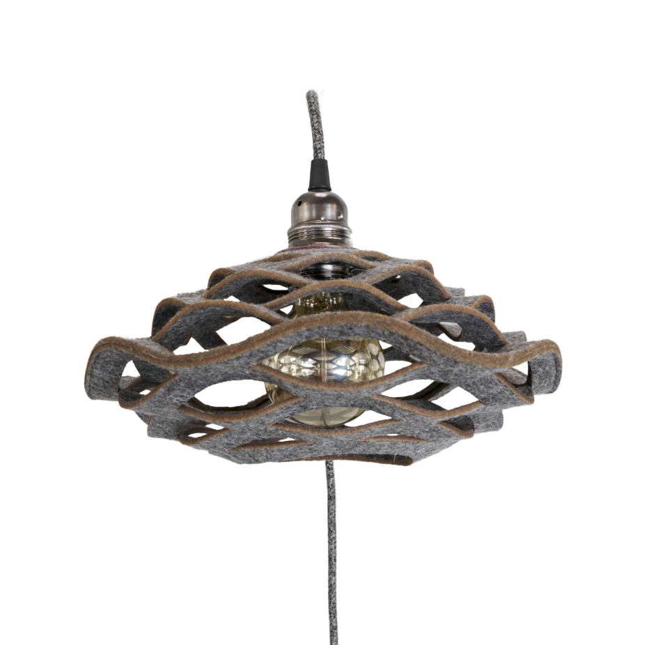 Bloom Wall Light – Flower Shaped Wooden Lampshade