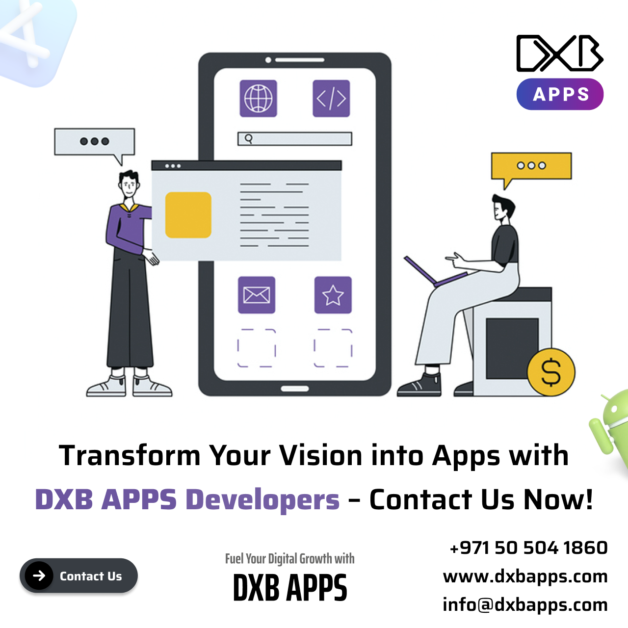 Avail top app solutions with the DXB APPS, best mobile app development company