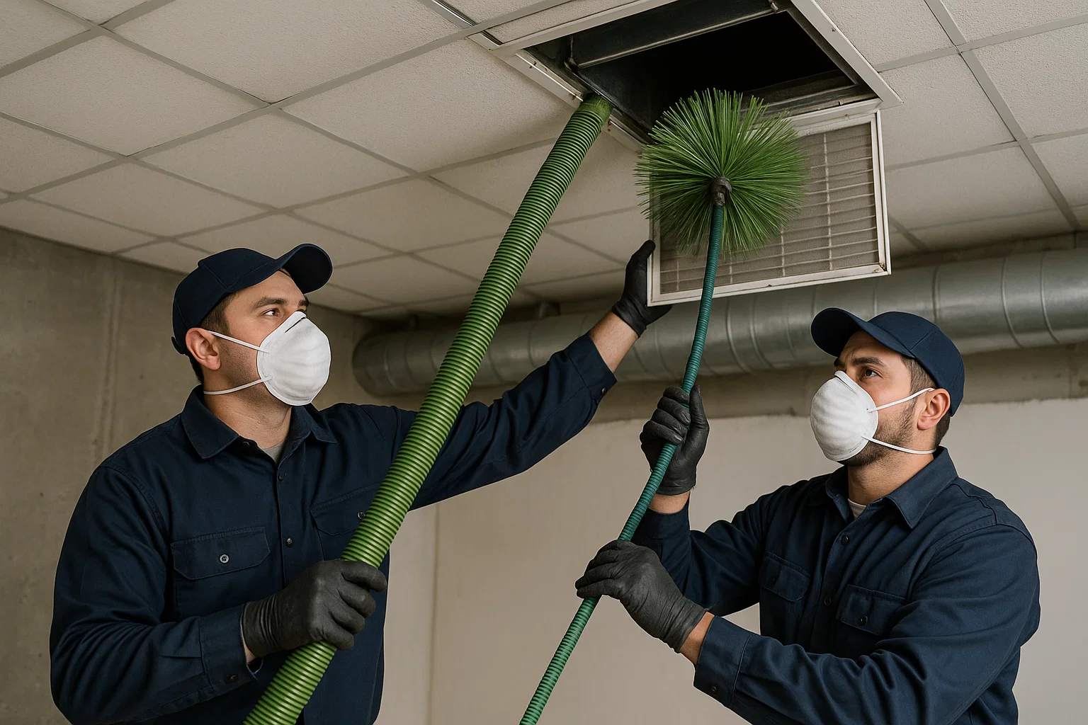 Negative Pressure Air Duct Cleaning
