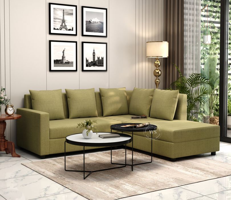 l shape sofa from wooden street