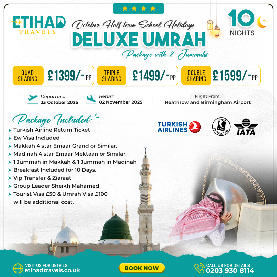 Top Umrah Packages with Flights & Hotels – Limited Offers