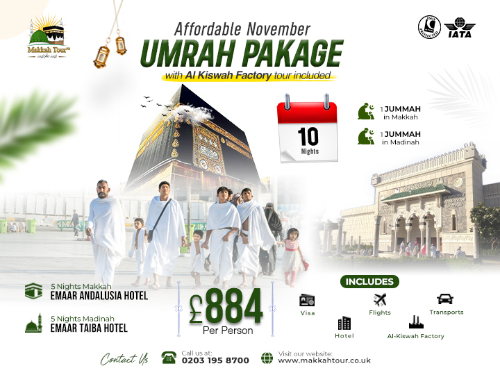 Book November Umrah Packages Before They’re Sold Out
