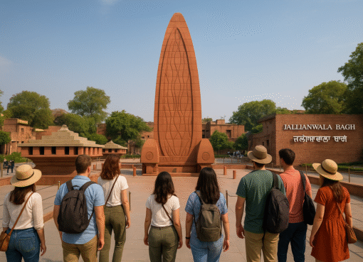 Tourists visiting Jallianwala Bagh memorial in Amritsar
