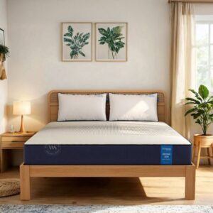 mattress from wooden street