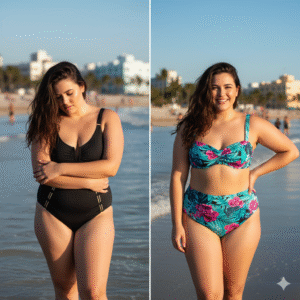 From Insecure to Confidence in Miami’s Plus-Size Designer Luxury Swimwear