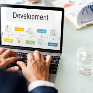 ront-end and back-end development
