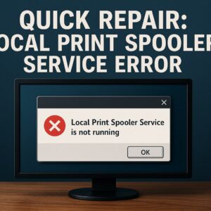 Local Print Spooler Service Not Running