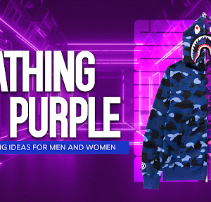 Purple Bathing Ape Hoodie