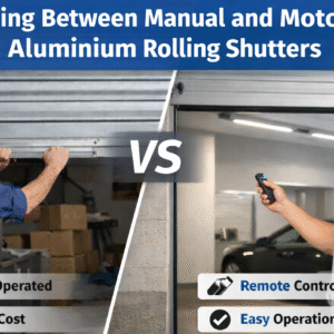 Choosing Between Manual and Motorized Aluminium Rolling Shutters
